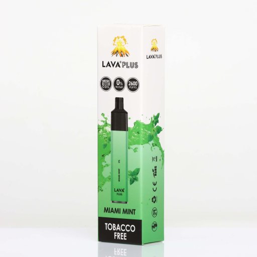 Lava Plus Disposable Device 0% (Miami Mint - 2600 Puffs)